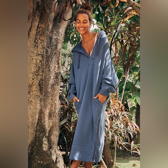 FP Movement by Free People Blue Slouch Hoodie - Picture 2 of 12